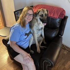 dog walker and pet sitter Valerie in bucks county.